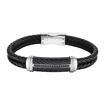 Men Basic Браслет(LS2286-2/1) Мужской браслет Lotus из кожи и нержавеющей стали