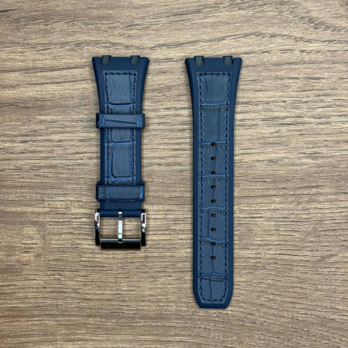 Ремешок для часов Jaguar из кожи теленка, синий, для J1040 