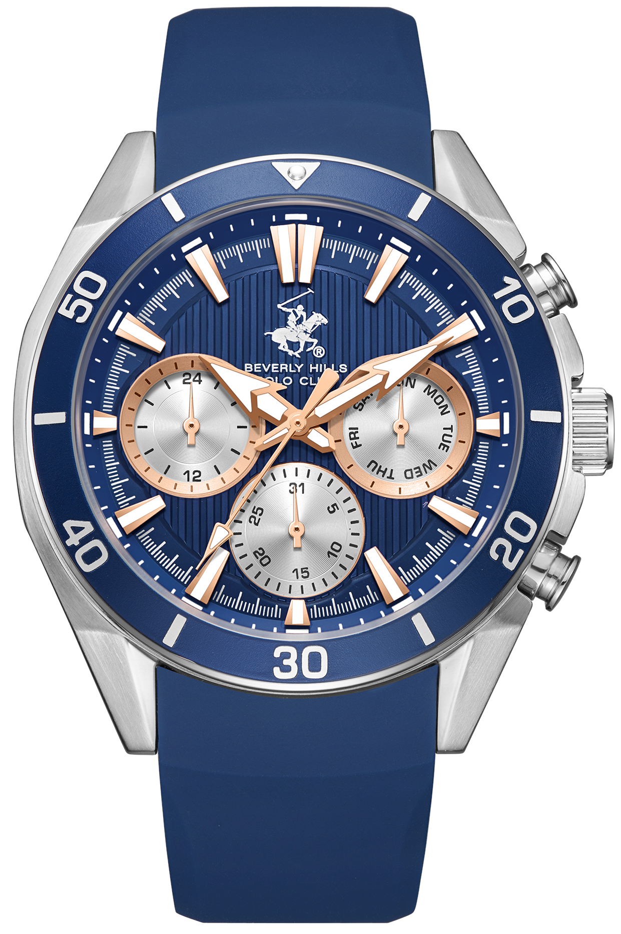Мужские часы Beverly Hills Polo Club  BP3730X.399 Мужские часы, кварцевый механизм, сталь, 42,5 мм
