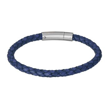 Men Basic Браслет(LS2141-2/1) Мужской браслет Lotus из кожи со стальной вставкой
