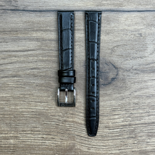 Ремешок для часов Candino из натуральной кожи, черный 14мм Кожаные ремешки - стильные, надёжные и долговечные, способные составить достойную пару часам со стальным корпусом или часам из титана. Аксессуары из кожи не рекомендуется использовать в воде. У нас присутствуют только высококачественные материалы и оригинальный товар от производителя.