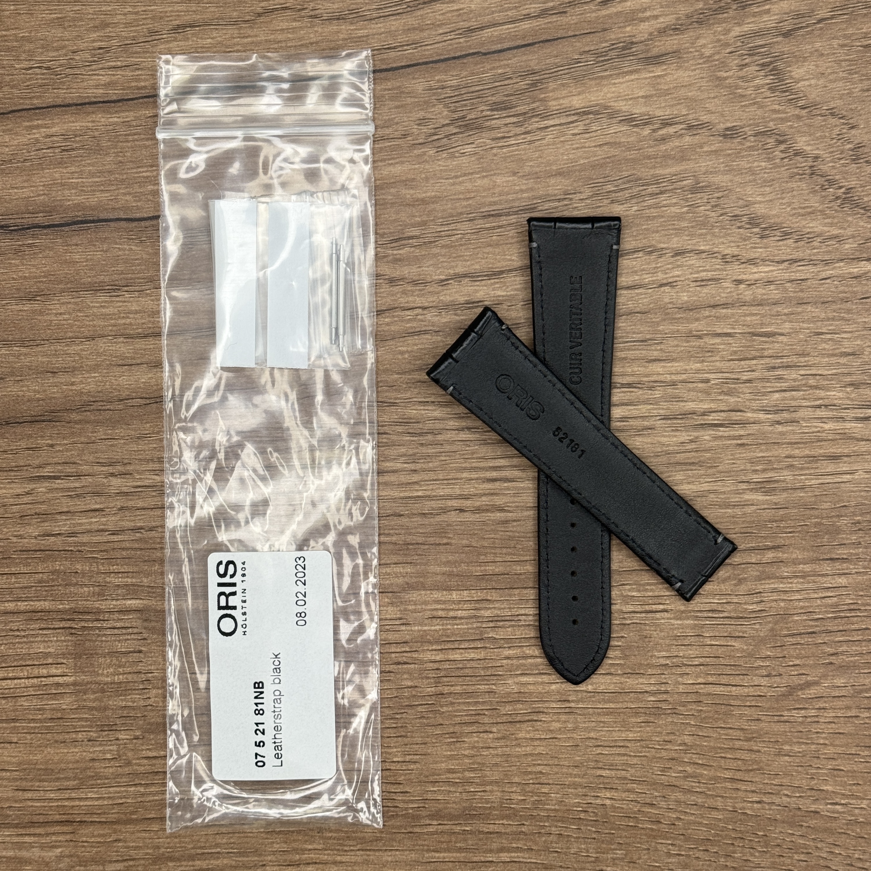 Ремешок для часов Oris черного цвета, без клипсы Ремешок для часов Oris черного цвета, без клипсы для часов Oris Artix Date