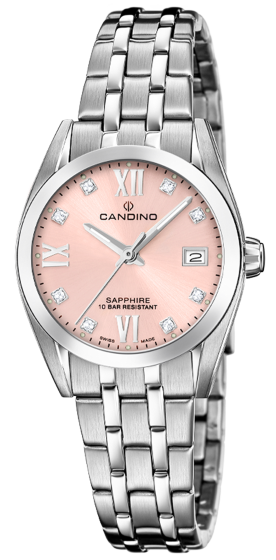 Женские часы Candino Couple Quartz Ladies C4703/E Женские швейцарские часы, кварцевый механизм, сталь, 28,5 мм