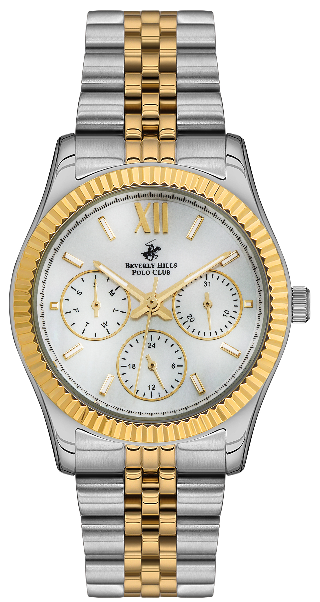 Женские часы Beverly Hills Polo Club  BP3169C.220 Женские часы, кварцевый механизм, суперметалл с покрытием, 34 мм