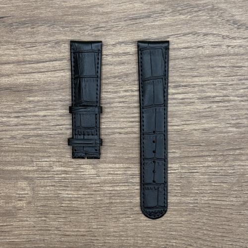 Ремешок для часов Oris из натуральной кожи, черный, без застежки 