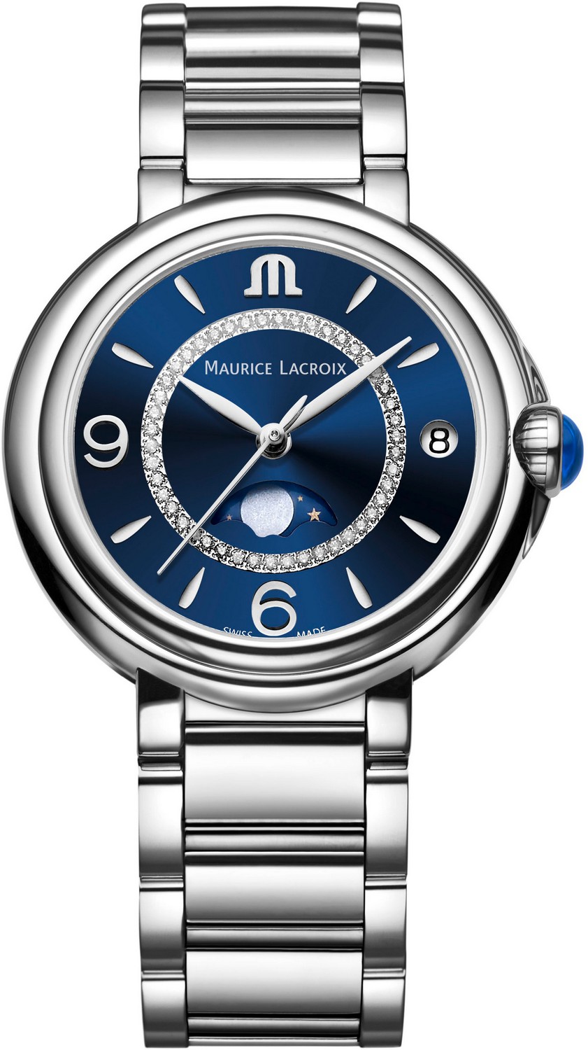 Женские часы Maurice Lacroix Fiaba FA1084-SS002-420-1 Женские швейцарские часы, кварцевый механизм, сталь, 32 мм