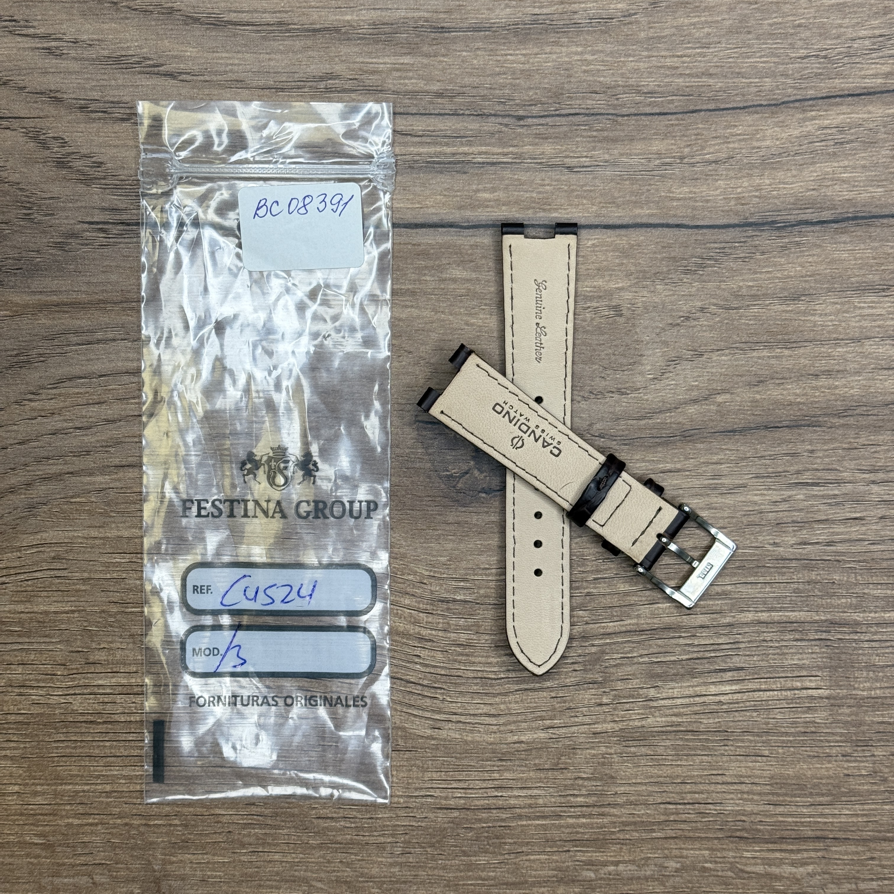 Ремешок для часов Candino из кожи теленка, коричневый, для C4526 