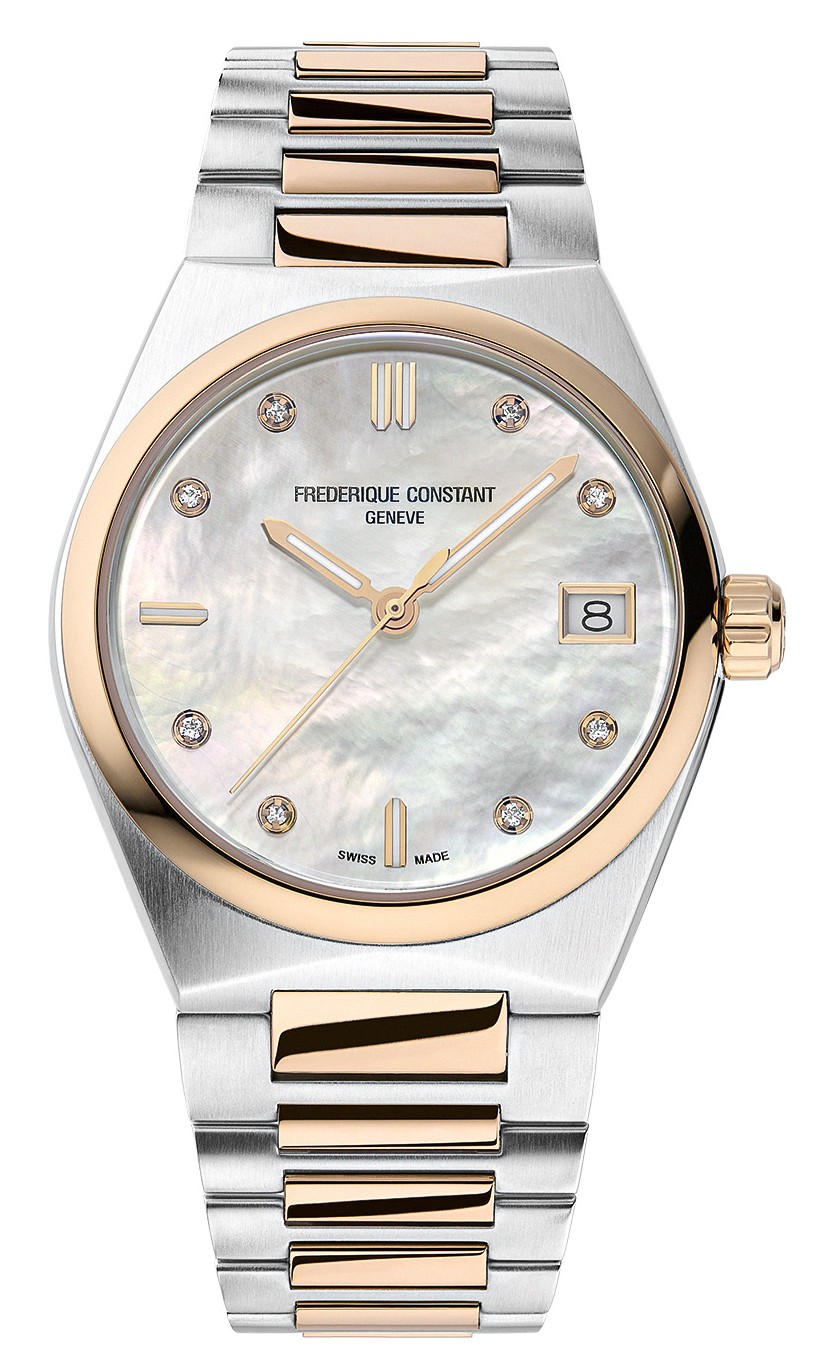 Женские часы Frederique Constant Highlife FC-240MPWD2NH22B Женские швейцарские часы, кварцевый механизм, сталь с покрытием, 31 мм