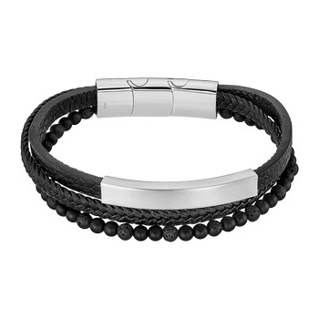 Men Basic Браслет(LS2406-2/1) Мужской браслет Lotus со стальными вставками