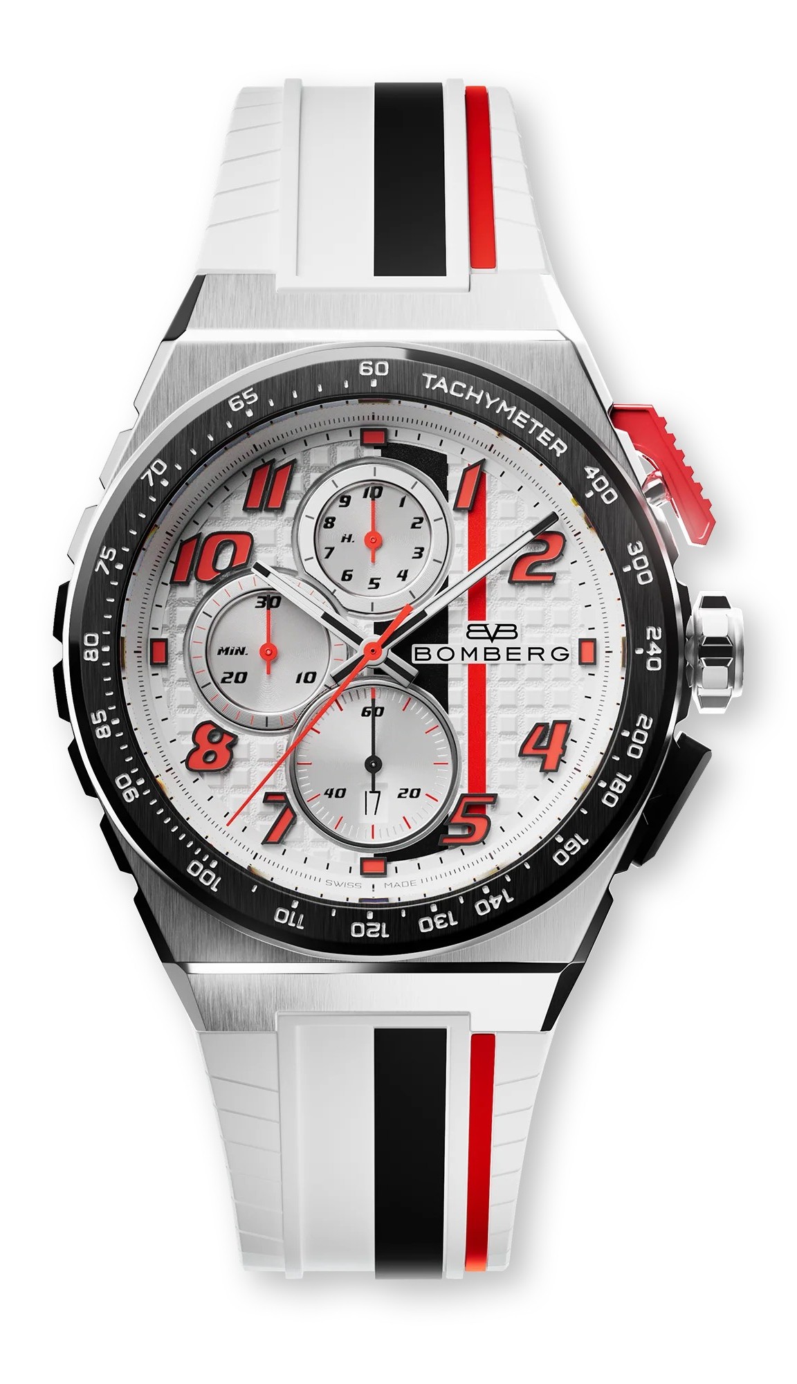 Мужские часы Bomberg Apex NT42CHSP.01-1.12 Мужские швейцарские часы, кварцевый механизм, сталь, 42мм