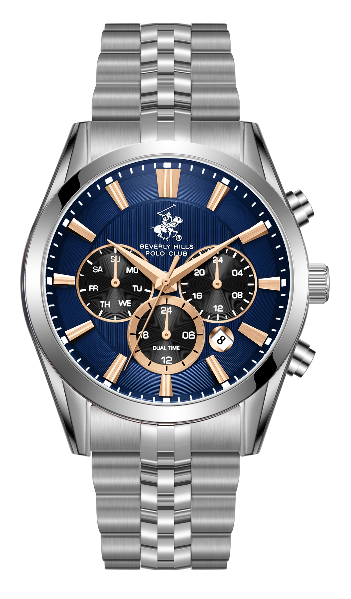 Мужские часы Beverly Hills Polo Club  BP3782X.391 Мужские часы, кварцевый механизм, сталь, 42 мм