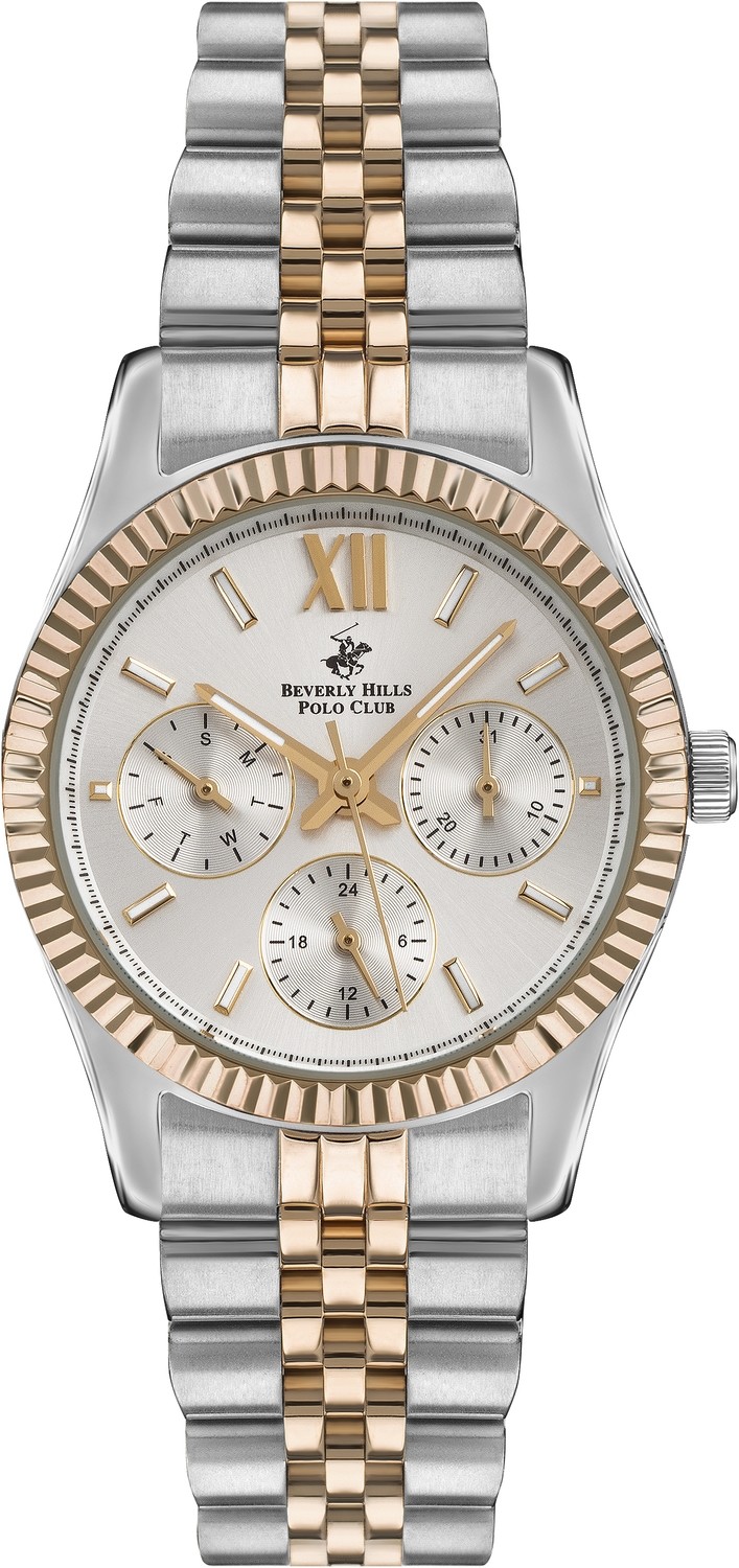 Женские часы Beverly Hills Polo Club  BP3169C.530 Женские часы, кварцевый механизм, суперметалл с покрытием, 34 мм