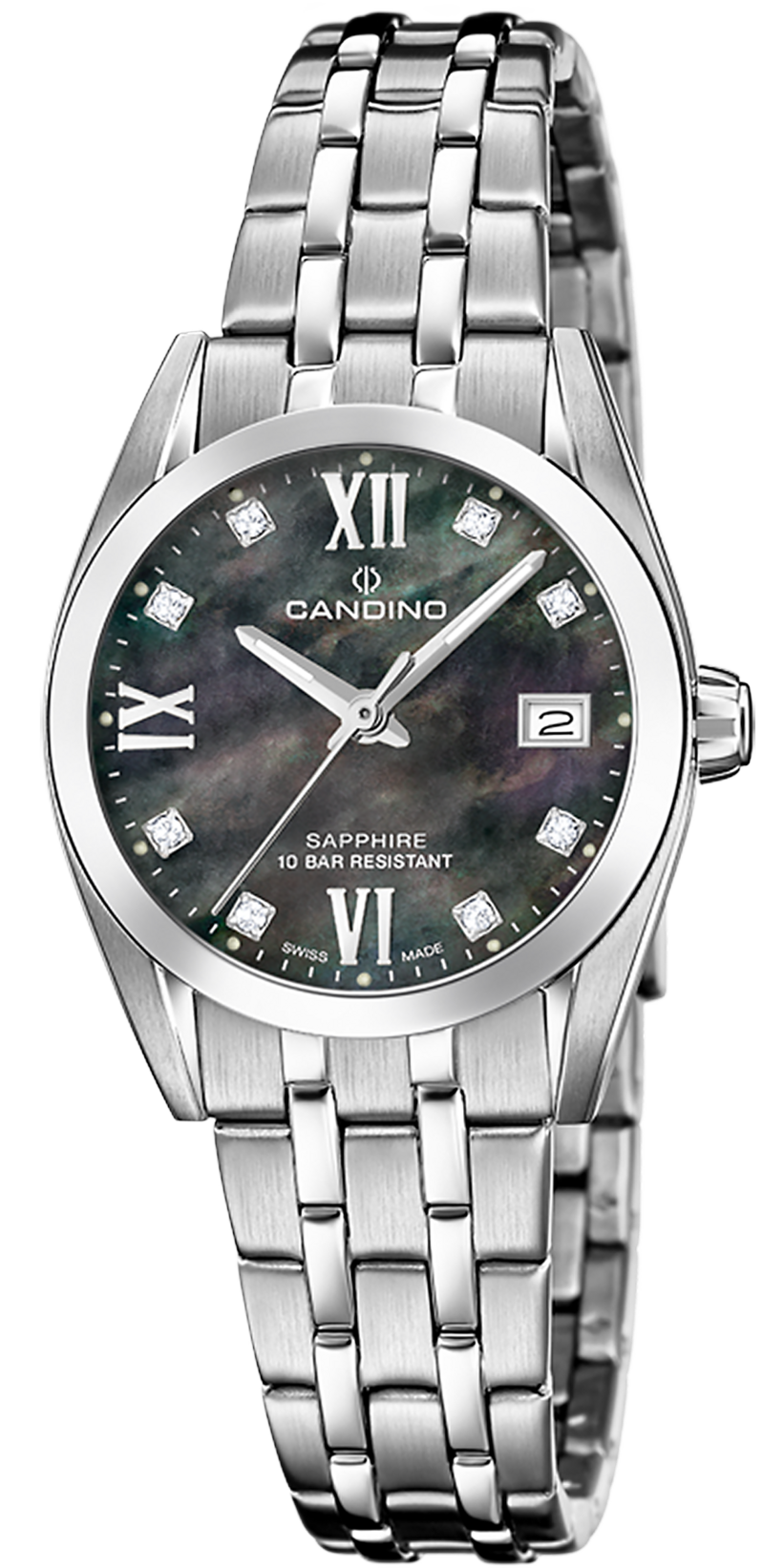 Женские часы Candino Couple Quartz Ladies C4703/G Женские швейцарские часы, кварцевый механизм, сталь, 28,5 мм