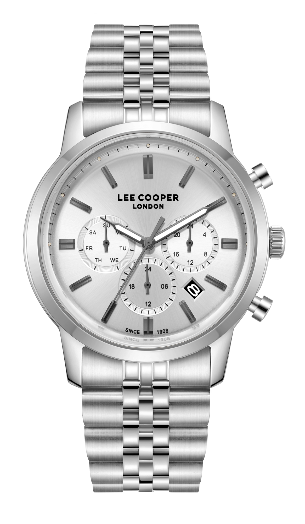 Мужские часы Lee Cooper  LC08187.330  часы, кварцевый механизм, суперметалл, 43 мм