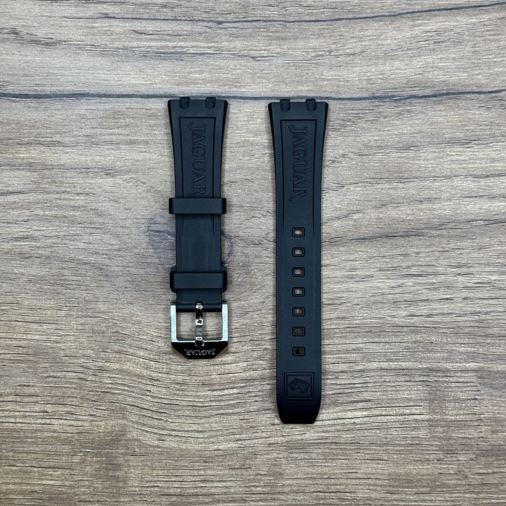 Ремешок для часов Jaguar, каучук, черный BC11648 