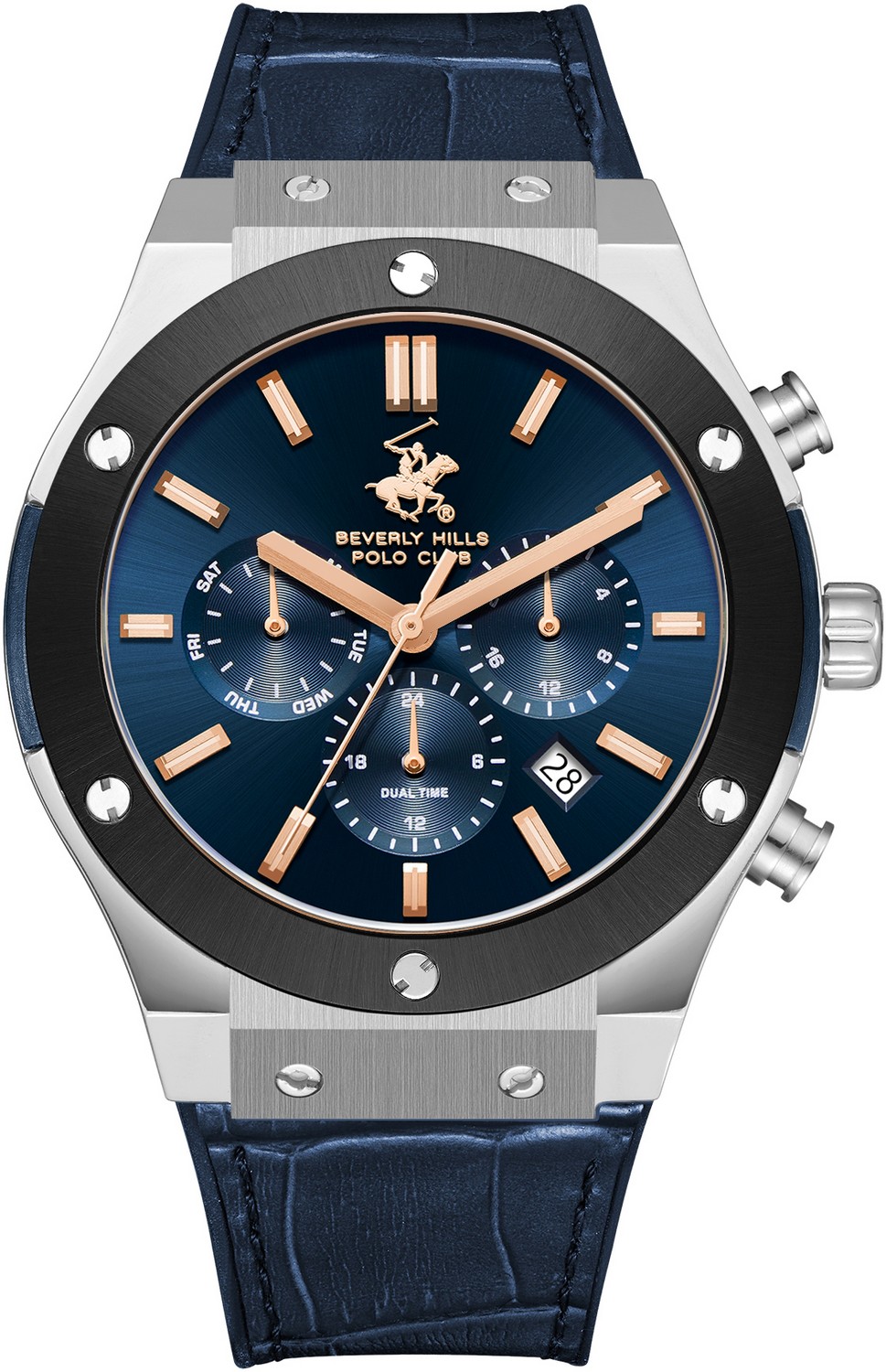 Мужские часы Beverly Hills Polo Club  BP3690X.377 Мужские часы, кварцевый механизм, сталь, 45 мм