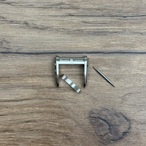 Классическая пряжка Морис Лакруа для ремешка из каучука 18ММ, сталь, для часов AI1018 ЗАСТЕЖКА БРАСЛЕТА ЧАСОВ 18ММ, сталь