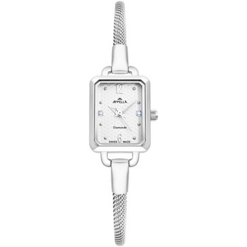 Часы APPELLA  L50009.5173DQ Женские швейцарские часы, кварцевый механизм, сталь, 18х22 мм