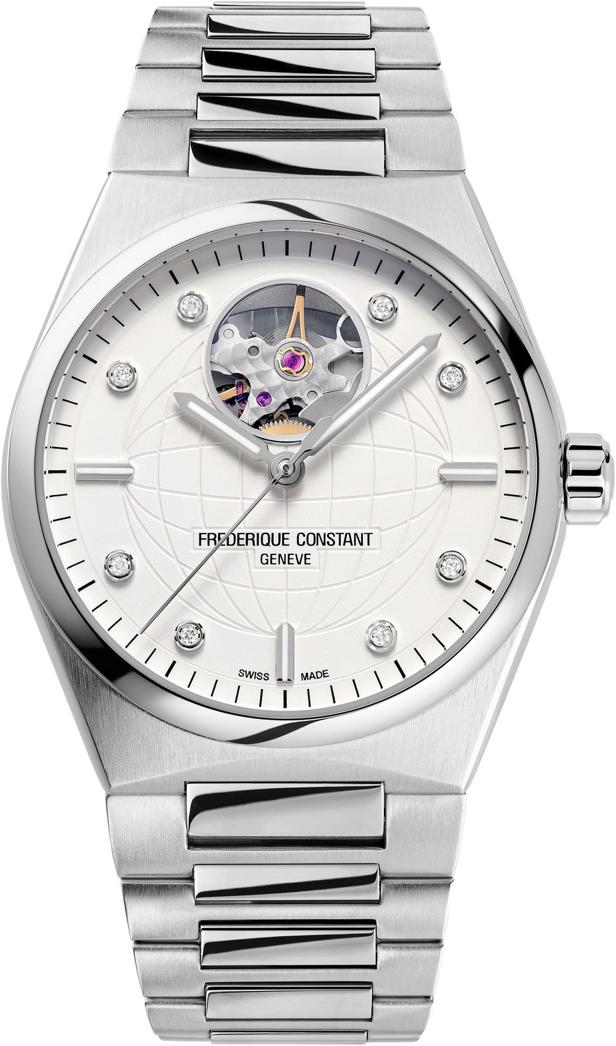 Женские часы Frederique Constant Highlife FC-310SD2NH6B Женские швейцарские часы, автоматический механизм, сталь, 34 мм