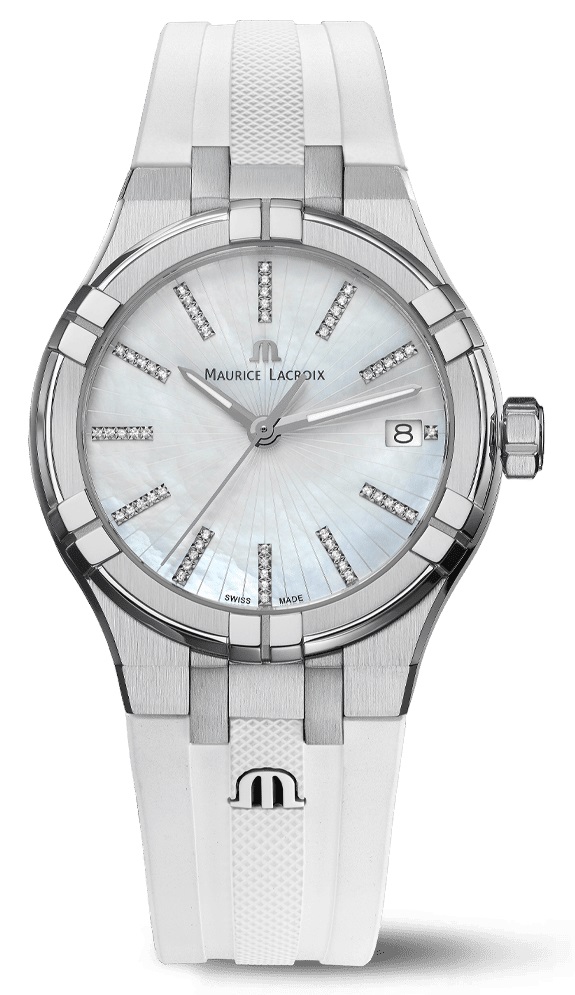 Женские часы Maurice Lacroix Aikon Quartz AI1106-SS000-170-7 Женские швейцарские часы, кварцевый механизм, сталь, 35 мм