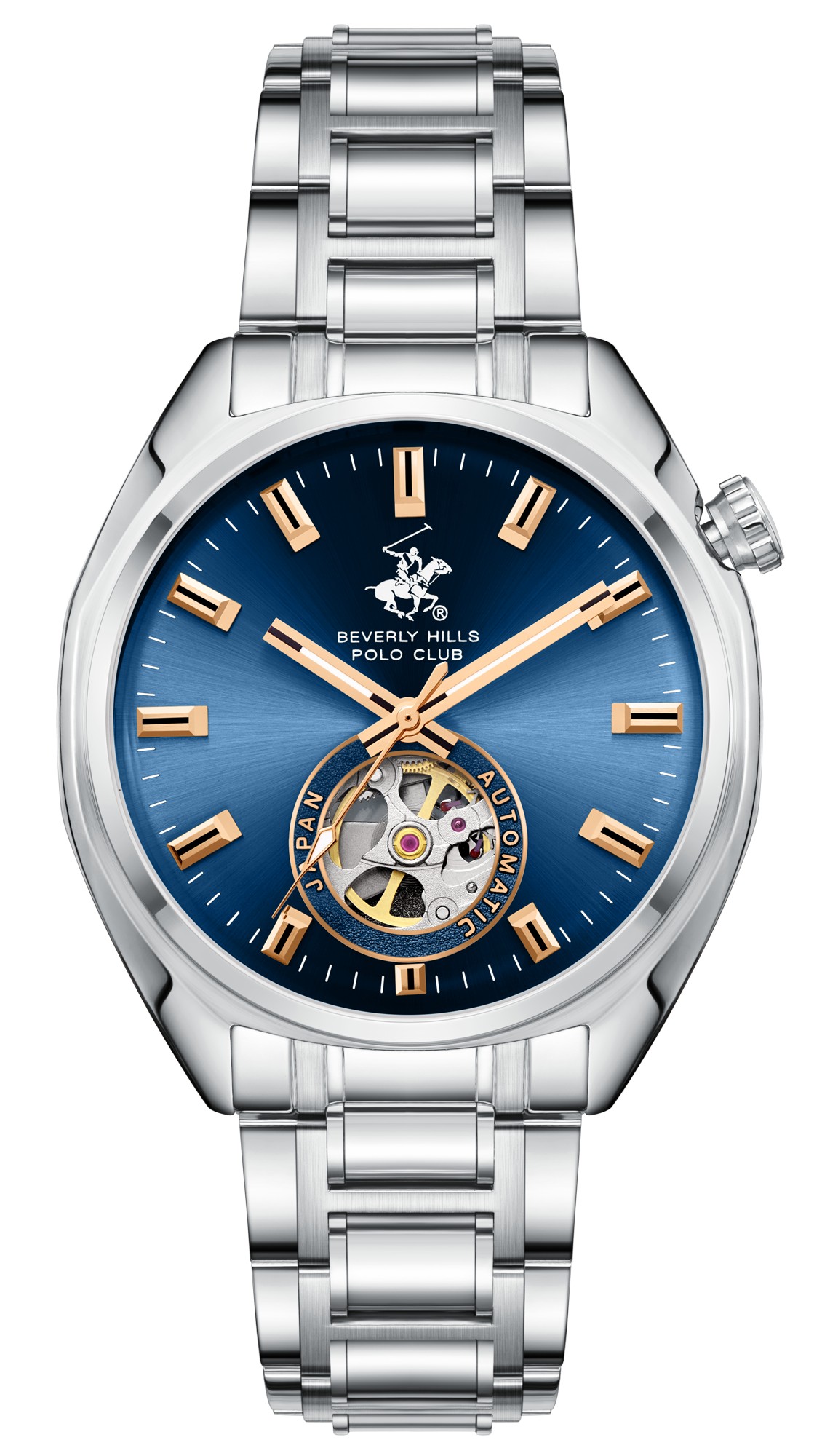 Мужские часы Beverly Hills Polo Club  BP3834X.590  часы, автоматический механизм, сталь, 41,5 мм