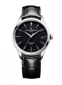 BAUME&MERCIER CLIFTON Швейцарские мужские автоматические часы, с запасом хода 5 дней, стальные, с сапфировым стеклом и водозащитой 50 м- идеальны в качестве подарка и аксессуара на каждый день.