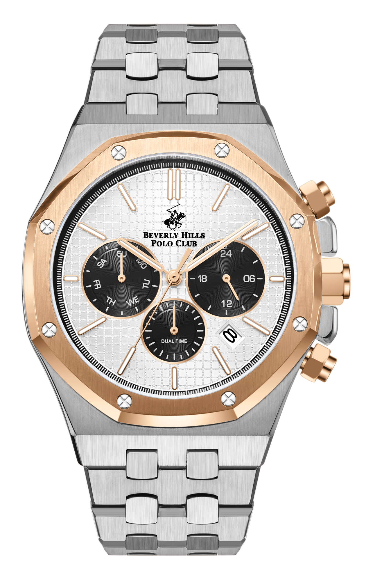 Мужские часы Beverly Hills Polo Club  BP3051X.531 Мужские часы, кварцевый механизм, сталь с покрытием, 42 мм