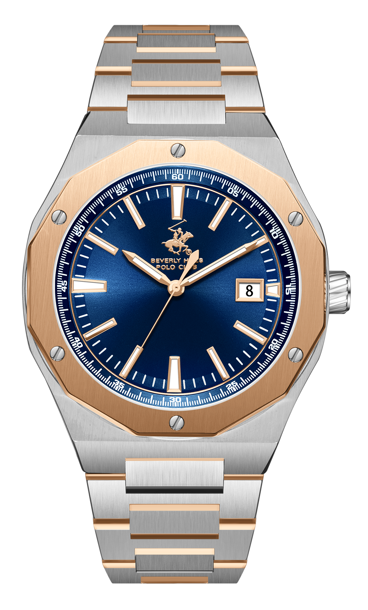 Мужские часы Beverly Hills Polo Club  BP3788X.590 Мужские часы, кварцевый механизм, сталь с покрытием, 43 мм