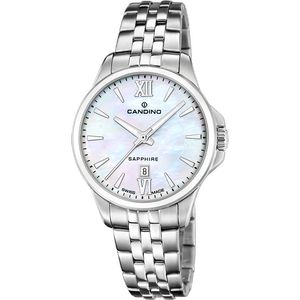 CANDINO  Женские швейцарские часы, кварцевый механизм, сталь, 34 мм