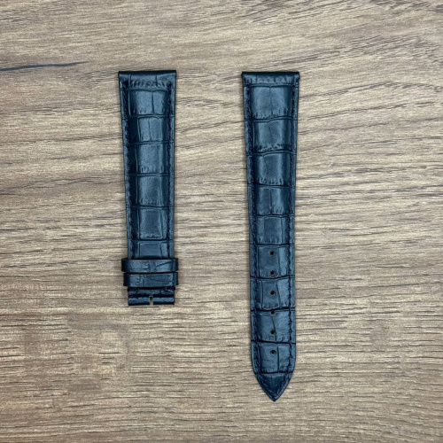 Ремешок для часов Frederique Constant из кожи теленка, темно-синий, 21х18 XL 