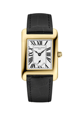 FREDERIQUE CONSTANT   швейцарские часы, кварцевый механизм, сталь с покрытием, 25,2x27,6 мм