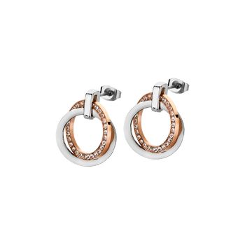 Urban Woman Серьги(LS1780-4/2) Серьги, сталь 316L с покрытием и цирконитами