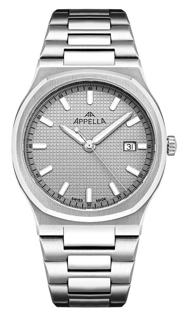 Мужские часы Appella Classic L12006.5117Q  швейцарские часы, кварцевый механизм, сталь, 40 мм