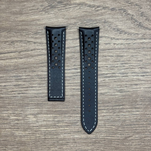 Ремешок для часов ORIS из натуральной кожи, коричневый с перфорацией, без пряжки 