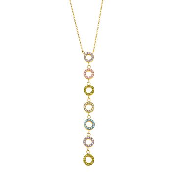 Bliss Подвеска(LS2318-1/1) Подвеска Lotus, сталь 316L с покрытием, циркониты