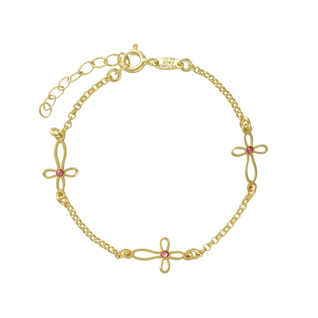 VC Jewelry 1958 SL, VICTORIACRUZ, Браслет(A4548-26DP) Женские испания браслет,  механизм, серебро 925 проба, 16-19 cм