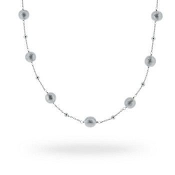 DV Колье(17337_001) Женские италия колье,  механизм, серебро 925 проба, 8-3 мм 42+3 см