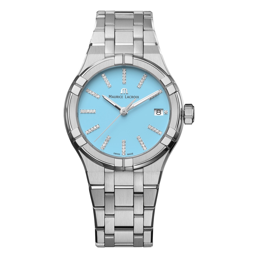 Женские часы Maurice Lacroix Aikon Quartz AI1106-SS002-450-1  Женские швейцарские часы, кварцевый механизм, сталь, 35 мм