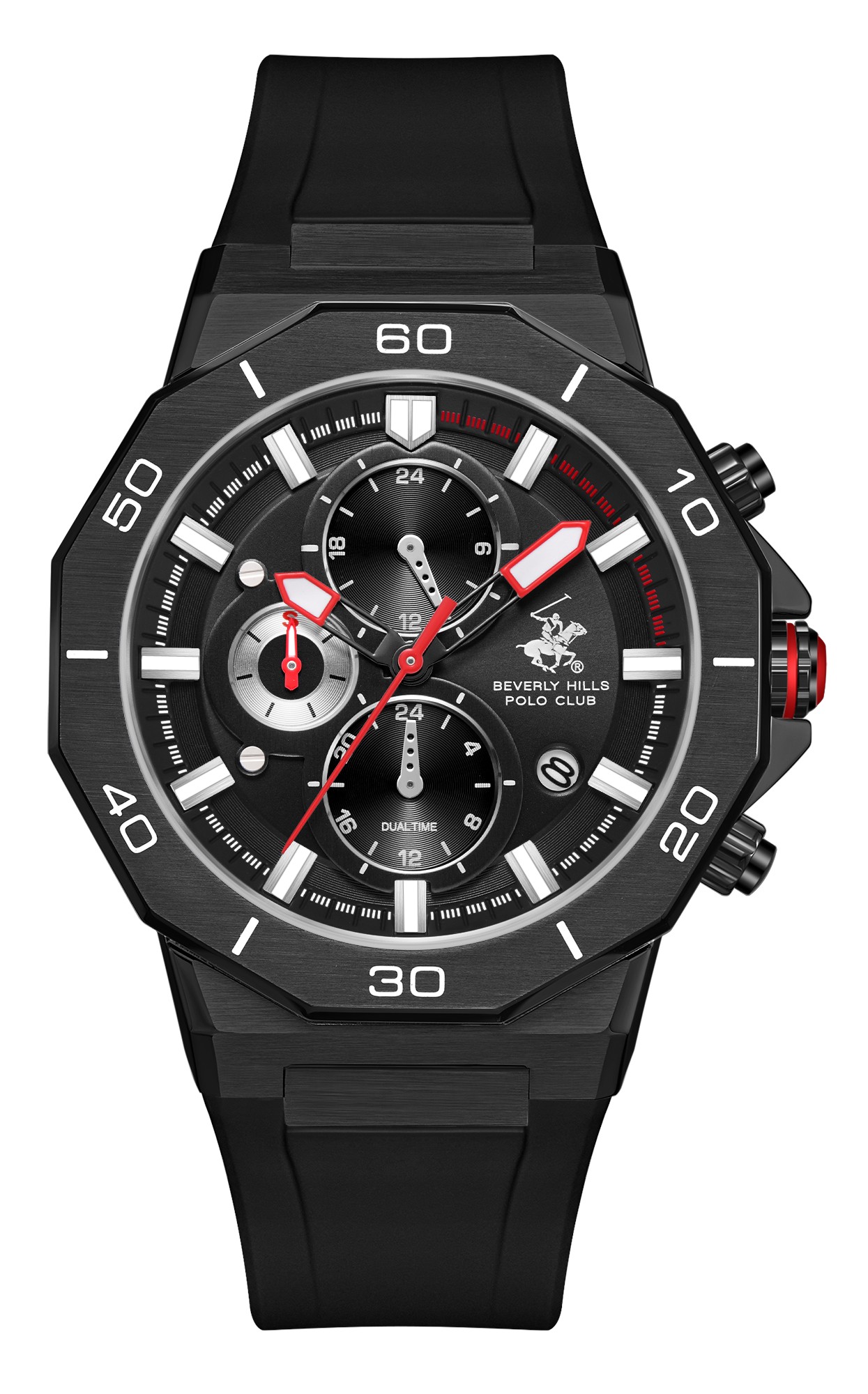 Мужские часы Beverly Hills Polo Club  BP3784X.651  часы, кварцевый механизм, сталь с покрытием, 44 мм