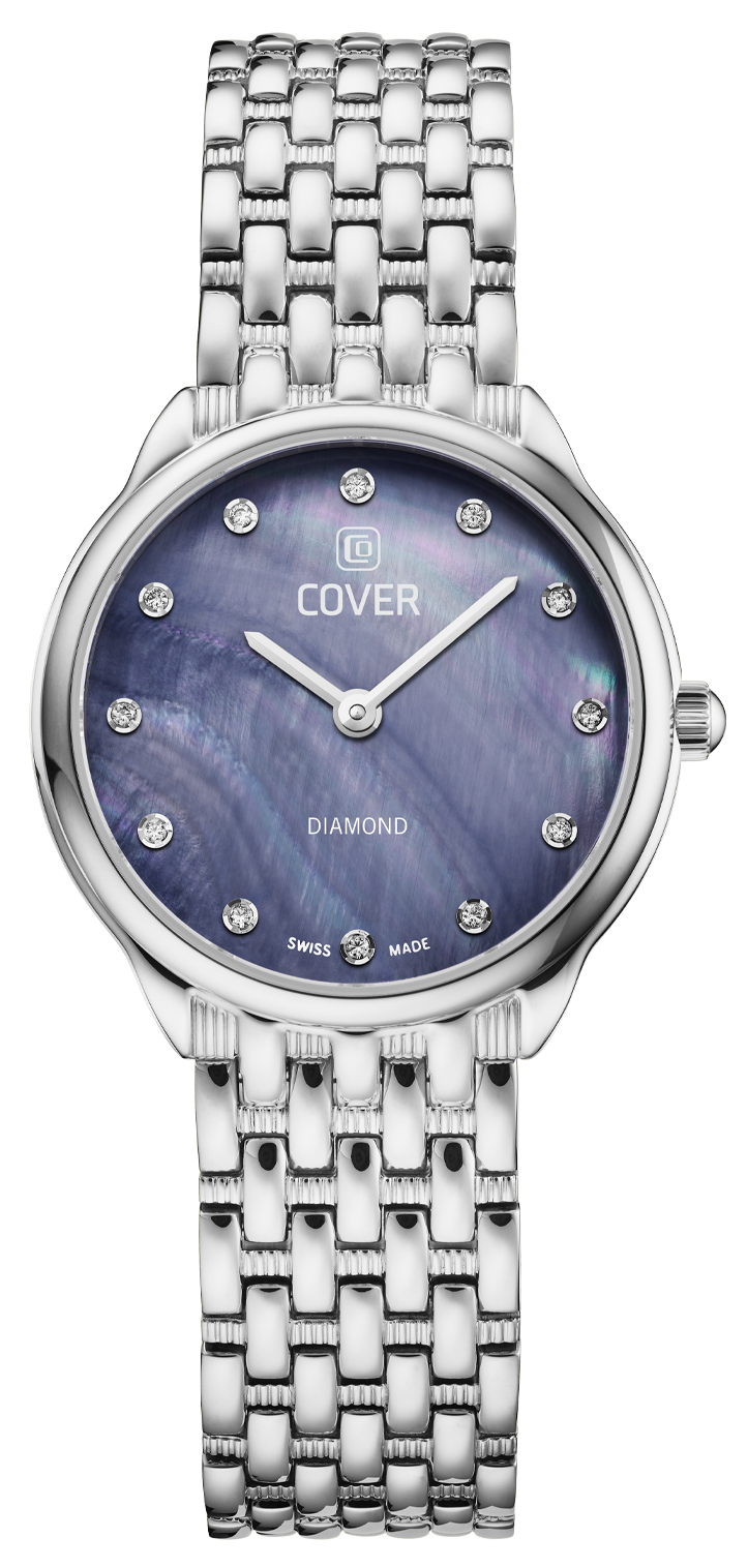 Женские часы Cover Eternal Pearl CO227.02  швейцарские часы, кварцевый механизм, cталь, 28 мм