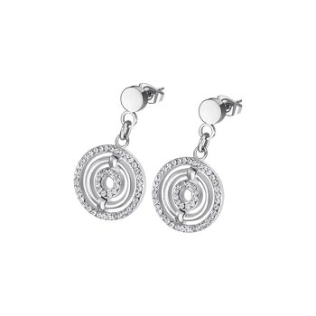 Urban Woman Серьги(LS1950-4/1) Серьги Lotus, сталь 316L, циркониты
