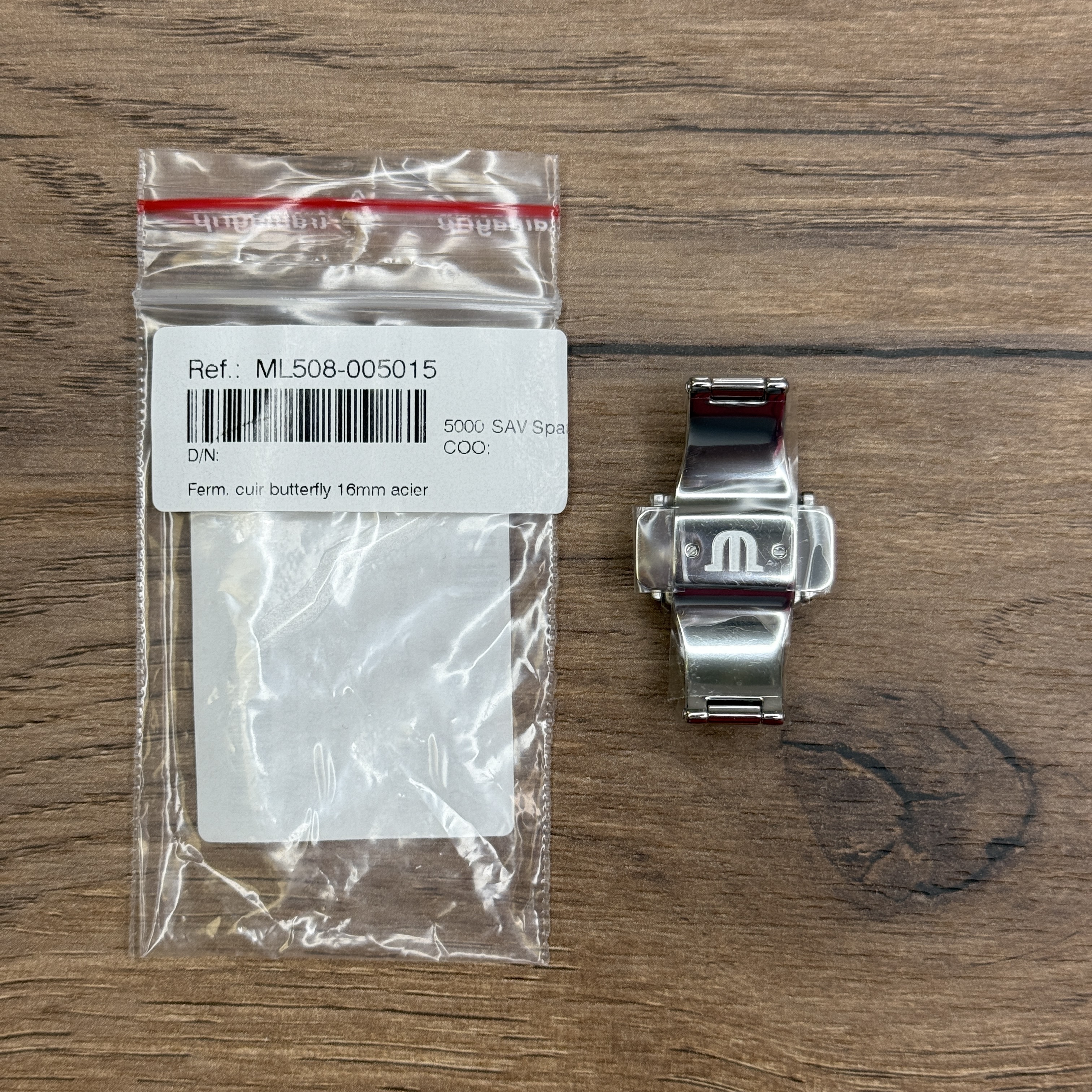 Застежка клипса из нержавеющей стали для ремешка Maurice Lacroix 16 мм застежка клипса из нерж. стали для ремня 16 мм