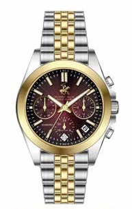 BEVERLY HILLS POLO CLUB   часы, кварцевый механизм, суперметалл с покрытием, 35 мм