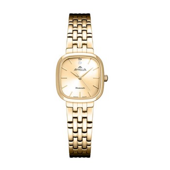 APPELLA   швейцарские часы, кварцевый механизм, сталь с покрытием, 24 x 24 мм