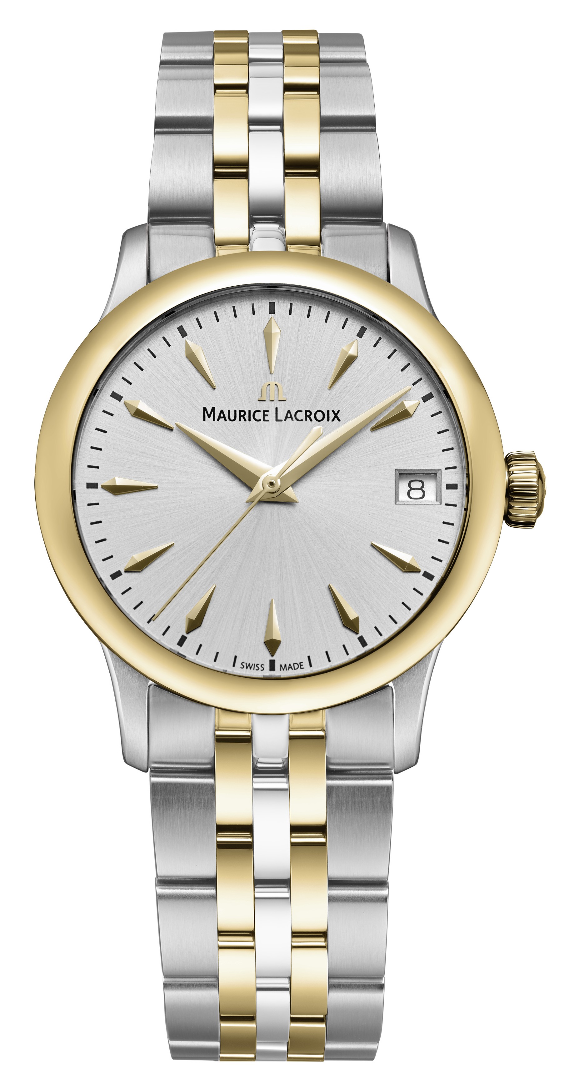 Женские часы Maurice Lacroix 1975 Quartz 751006-PVY12-131-1 Женские швейцарские часы, кварцевый механизм, сталь с покрытием, 33 мм