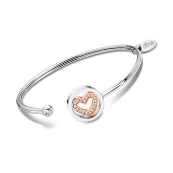 Woman's Heart Браслет(LS2182-2/2) Браслет Lotus из нержавеющей стали со вставками из циркония