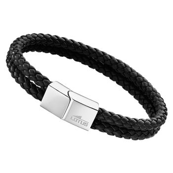 Men Basic Браслет(LS2011-2/1) Мужской браслет Lotus, кожа и сталь 316L
