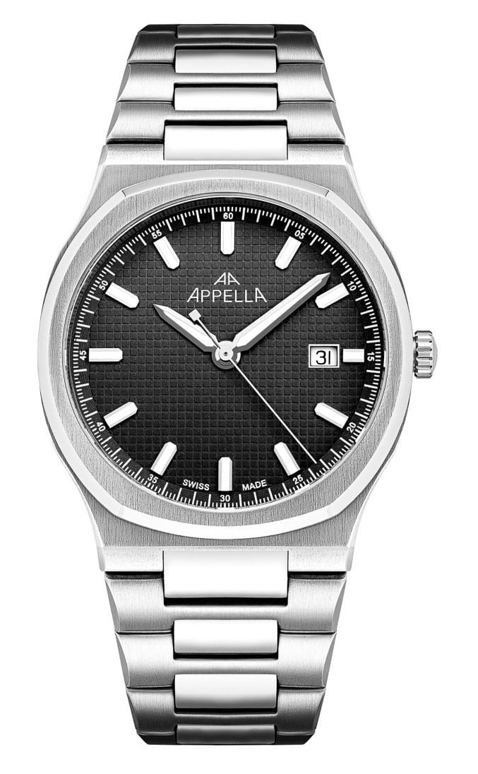 Мужские часы Appella Classic L12006.5114Q  швейцарские часы, кварцевый механизм, сталь, 40 мм