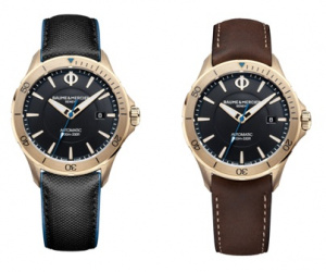 BAUME&MERCIER CLIFTON Швейцарские мужские автоматические часы, бронзовые, светящиеся стрелки и индексы с покрытием суперлюминова, с сапфировым стеклом и водозащитой 100 м - идеальны в качестве подарка и аксессуара на каждый день.