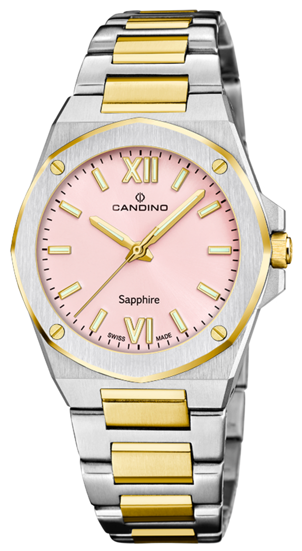 Женские часы Candino Lady Elegance C4776/2 Женские швейцарские часы, кварцевый механизм, сталь, 33,5 мм